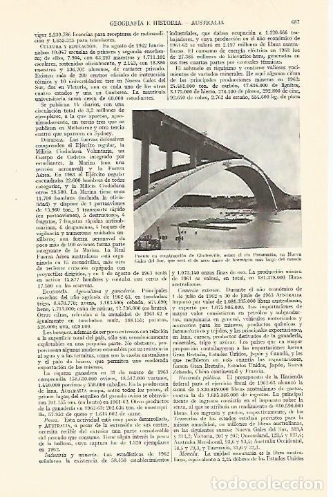 Otros art&iacute;culos de coleccionismo en papel: LAMINA ESPASA 29324: Puente de Glandesville en Australia - Varios