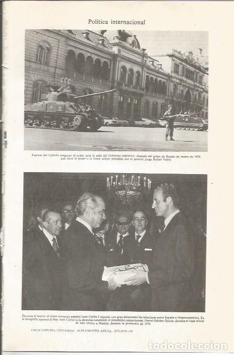 Otros art&iacute;culos de coleccionismo en papel: LAMINA ESPASA 36216: Militares guardando la sede del gobierno de Argentina y Juan Carlos I con Danie