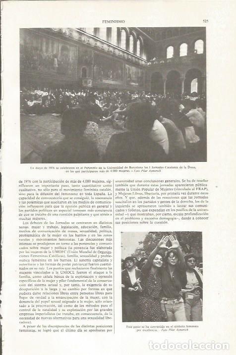 Otros art&iacute;culos de coleccionismo en papel: LAMINA ESPASA 36041: I Jornades Catalanes de les Dones en Barcelona 1976 - Varios