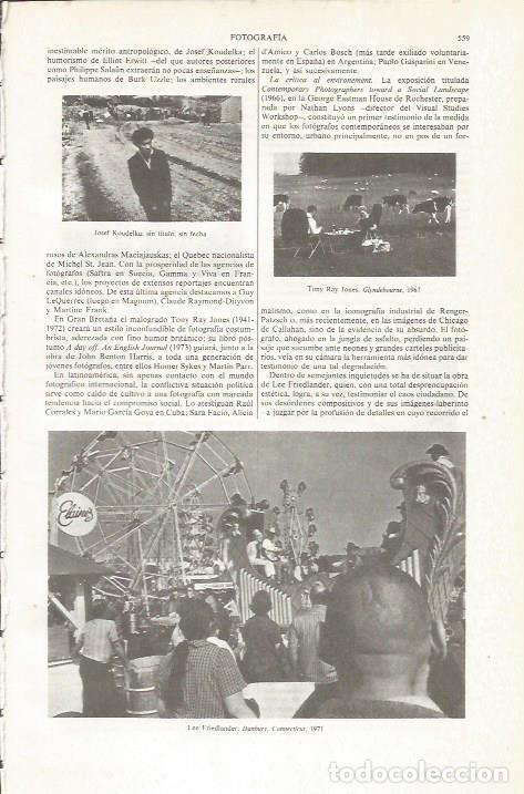 Otros art&iacute;culos de coleccionismo en papel: LAMINA ESPASA 36044: Fotografias de Josef Koudelka, Lee Friedlander y Tony Ray Jones - Varios