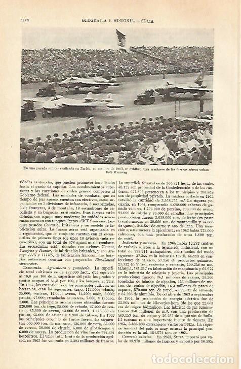 Otros art&iacute;culos de coleccionismo en papel: LAMINA ESPASA 29451: Parada militar en Zurich - Varios
