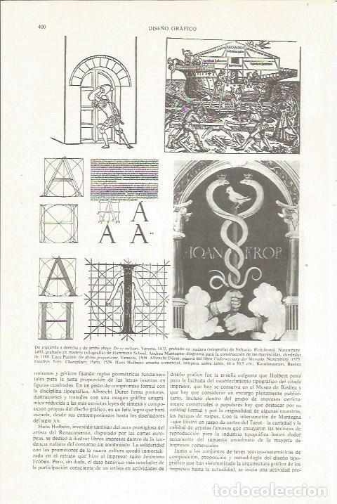 Otros art&iacute;culos de coleccionismo en papel: LAMINA ESPASA 36007: Ejemplos de dise&ntilde;o grafico - Varios