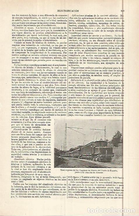 Otros art&iacute;culos de coleccionismo en papel: LAMINA ESPASA 29636: Tren de los Caminos de Hierro del Norte de Espa&ntilde;a - Varios