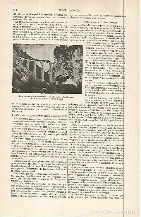 Otros art&iacute;culos de coleccionismo en papel: LAMINA ESPASA 29638: Tren electrico de mercancias de Suiza - Varios