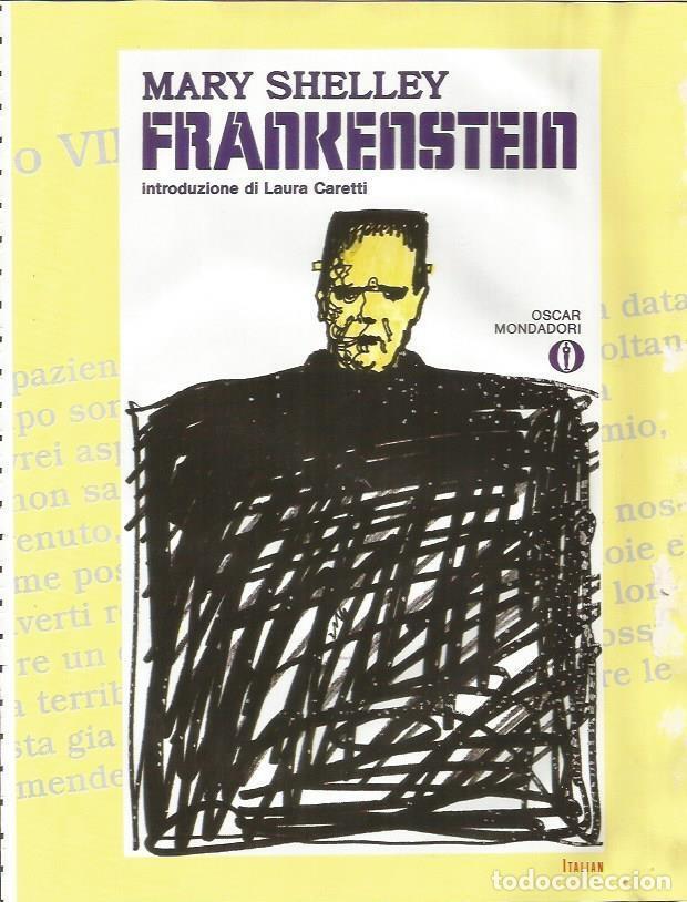 Otros art&iacute;culos de coleccionismo en papel: LAMINA 24951: Portada de la edicion italiana de Frankenstein de Mary Shelley - John Landis