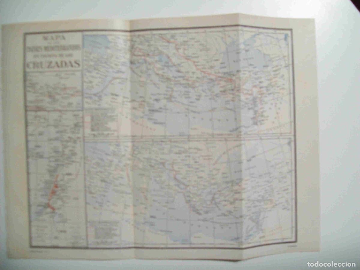 Otros art&iacute;culos de coleccionismo en papel: LAMINA ESPASA 29801: Mapa del Mediterraneo en tiempos de las Cruzadas - Varios