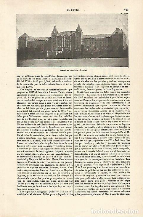 Otros art&iacute;culos de coleccionismo en papel: LAMINA ESPASA 29807: Cuartel de cazadores en Dresde - Varios