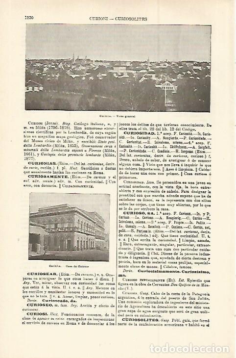 Otros art&iacute;culos de coleccionismo en papel: LAMINA ESPASA 29874: Vista y Casa de Correos de Curitiba Brasil - Varios