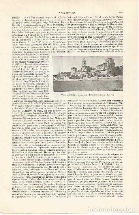 Otros art&iacute;culos de coleccionismo en papel: LAMINA ESPASA 30095: Monasterio de Santo Domingo de Silos - Varios