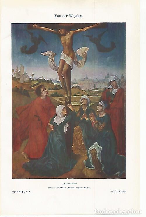 Otros art&iacute;culos de coleccionismo en papel: LAMINA ESPASA 30150: La Crucifixion por Van der Weyden - Varios