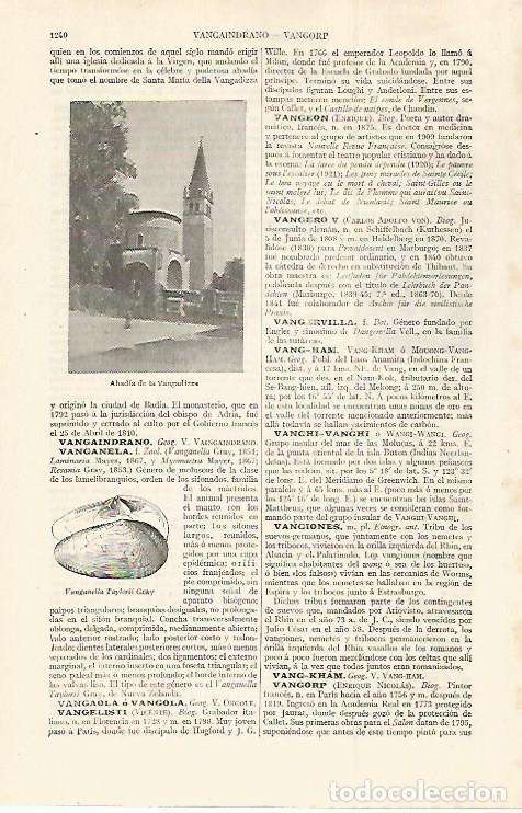 Otros art&iacute;culos de coleccionismo en papel: LAMINA ESPASA 30160: Abadia de la Vangadizza - Varios