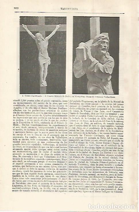 Otros art&iacute;culos de coleccionismo en papel: LAMINA ESPASA 30127: Crsito cricificado y Cuarto misterio del dolor por V. Vallmitjana - Varios
