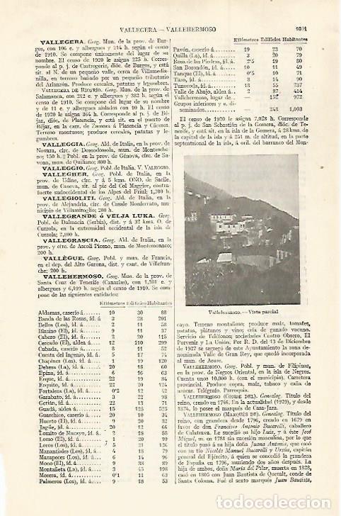 Otros art&iacute;culos de coleccionismo en papel: LAMINA ESPASA 30119: Vista parcial de Villahermoso Tenerife - Varios