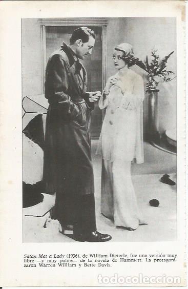 Otros art&iacute;culos de coleccionismo en papel: LAMINA 25053: Warren William y Bette Davis en Satan Met a Lady - Varios