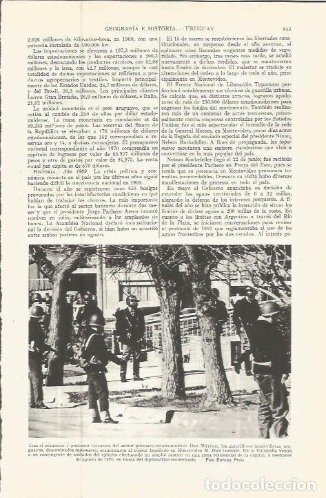 Otros art&iacute;culos de coleccionismo en papel: LAMINA ESPASA 36603: Soldados del ejercito de Uruguay - Varios