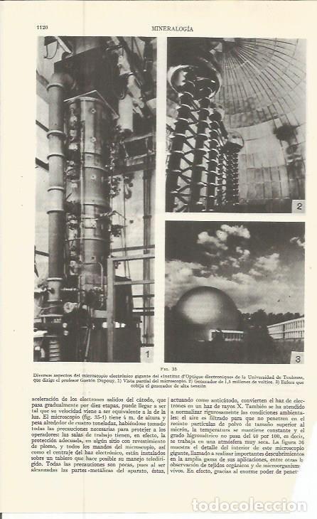 Otros art&iacute;culos de coleccionismo en papel: LAMINA ESPASA 36610: Microscopio gigante del Institut d'Optique de la Universidad de Toulousse - Var