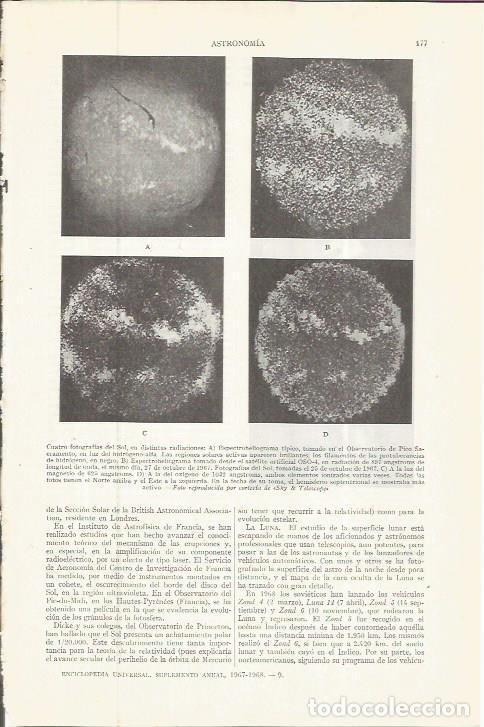 Otros art&iacute;culos de coleccionismo en papel: LAMINA ESPASA 36745: Fotografias del Sol - Varios