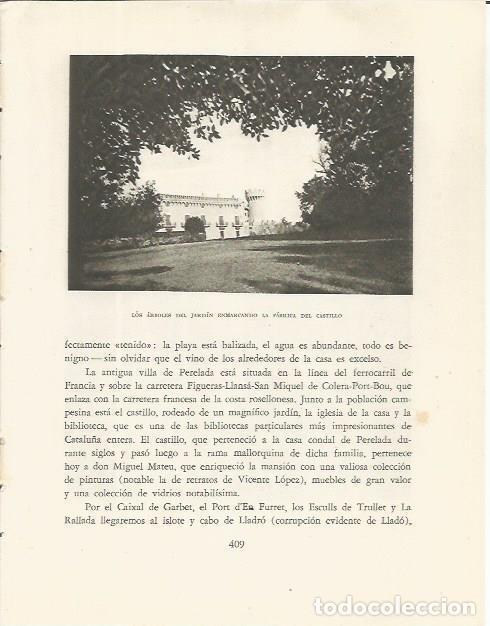 Otros art&iacute;culos de coleccionismo en papel: LAMINA 25264: Jardines del Castillo de Perelada - Josep Pla