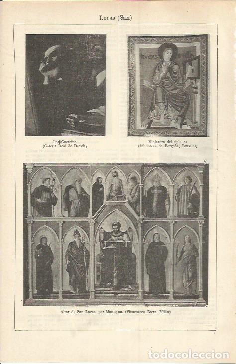 Otros art&iacute;culos de coleccionismo en papel: LAMINA ESPASA 37225: Altar de San Lucas por Mantegna en Milan - Varios