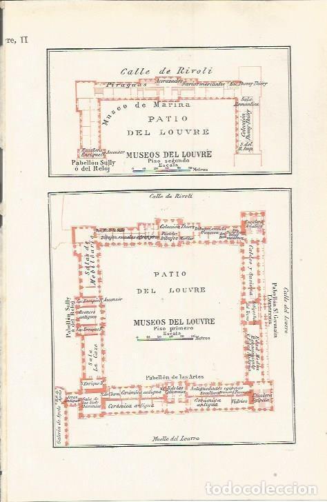 Otros art&iacute;culos de coleccionismo en papel: LAMINA ESPASA 37202: Planos del Louvre, Paris - Varios