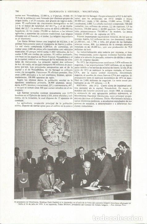 Otros art&iacute;culos de coleccionismo en papel: LAMINA ESPASA 36870: Firma del Convenio bulgaro mauritano - Varios