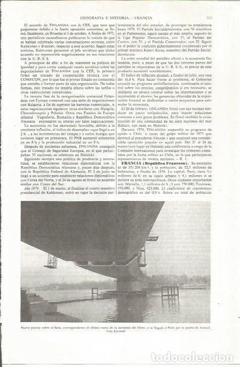 Otros art&iacute;culos de coleccionismo en papel: LAMINA ESPASA 36855: Puente sobre el Sena en Paris - Varios