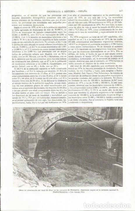 Otros art&iacute;culos de coleccionismo en papel: LAMINA ESPASA 36833: Construccion del tunel Els Brucs en Catalu&ntilde;a - Varios