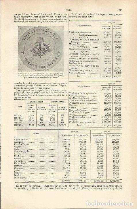 Otros art&iacute;culos de coleccionismo en papel: LAMINA ESPASA 36992: Porcelana de Leningrado con inscripcion - Varios
