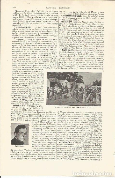 Otros art&iacute;culos de coleccionismo en papel: LAMINA ESPASA 36987: Feria de Sevilla en 1883, por E. Rumoroso - Varios