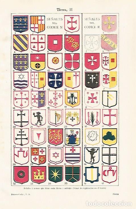 Otros art&iacute;culos de coleccionismo en papel: LAMINA ESPASA 30635: Se&ntilde;ales del Codice C y del Codice R - Varios