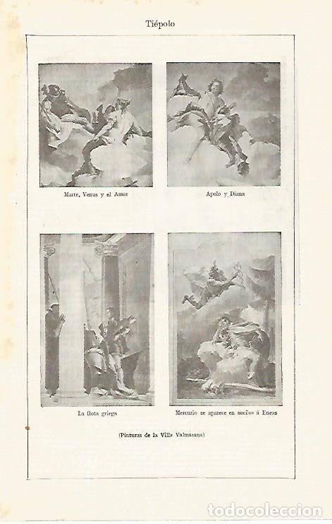 Otros art&iacute;culos de coleccionismo en papel: LAMINA ESPASA 30617: Pinturas de Tiepolo en la Villa Valmarana - Varios