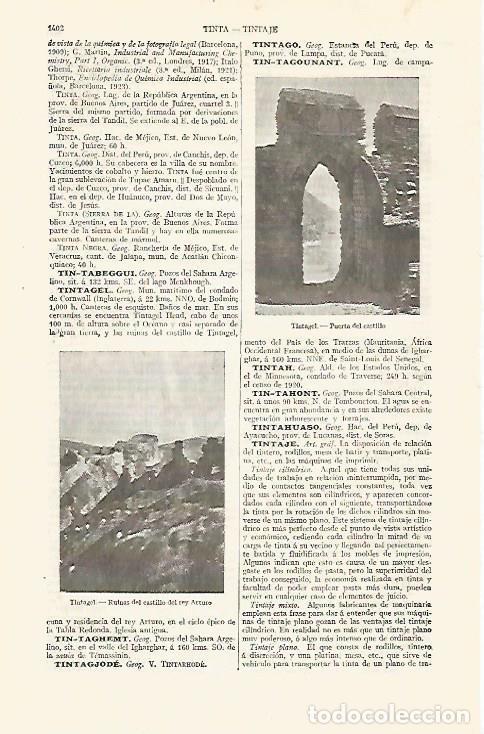 Otros art&iacute;culos de coleccionismo en papel: LAMINA ESPASA 30668: Ruinas del castillo de Tintagel Inglaterra - Varios