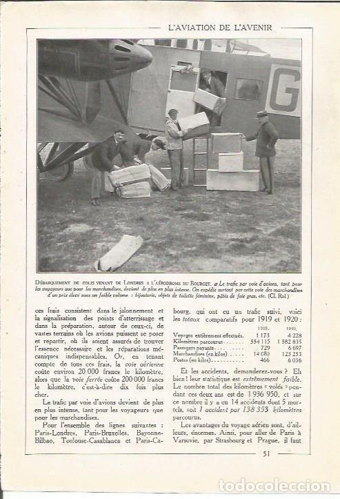 Otros art&iacute;culos de coleccionismo en papel: LAMINA 25698: Embarque de maletas en el aer&oacute;dromo de Bourget - Varios