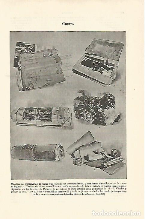 Otros art&iacute;culos de coleccionismo en papel: LAMINA ESPASA 21471: Muestra del contrabando de guerra - Varios