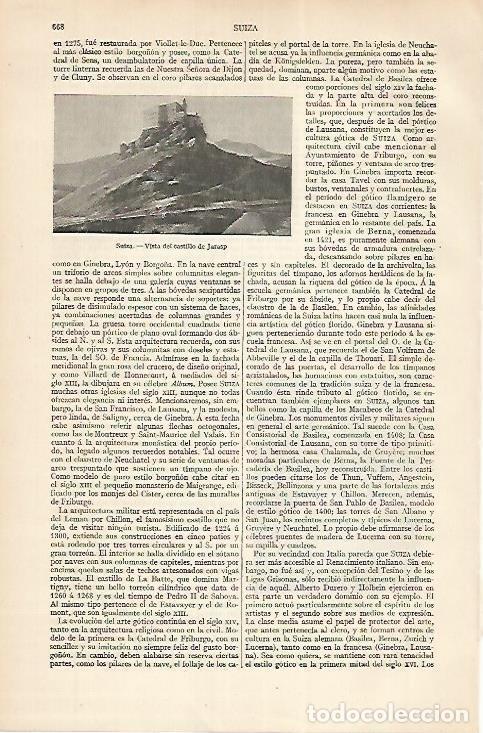 Otros art&iacute;culos de coleccionismo en papel: LAMINA ESPASA 22562: Castillo de Jarasp Suiza - Varios