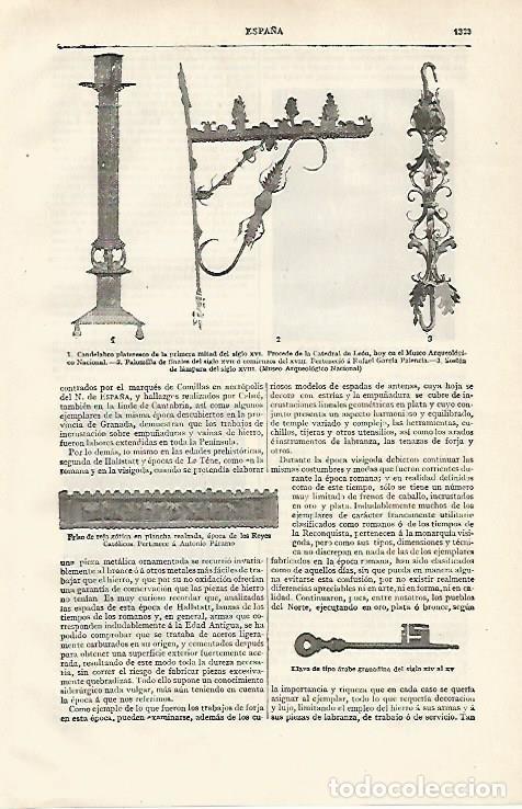 Otros art&iacute;culos de coleccionismo en papel: LAMINA ESPASA 20054: Candelabros del siglo XVI - Varios