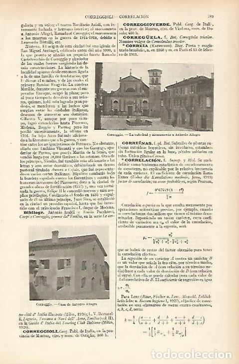 Otros art&iacute;culos de coleccionismo en papel: LAMINA ESPASA 25029: Catedral de Correggio - Varios