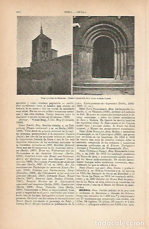 Otros art&iacute;culos de coleccionismo en papel: LAMINA ESPASA 25160: Santa Eugenia de Berga - Varios