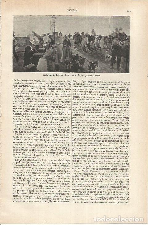 Otros art&iacute;culos de coleccionismo en papel: LAMINA ESPASA 37252: El puente de Triana, por Jose Jimenez Aranda - Varios
