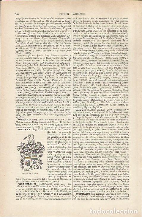 Otros art&iacute;culos de coleccionismo en papel: LAMINA ESPASA 36785: Escudo de Widnes, Inglaterra - Varios