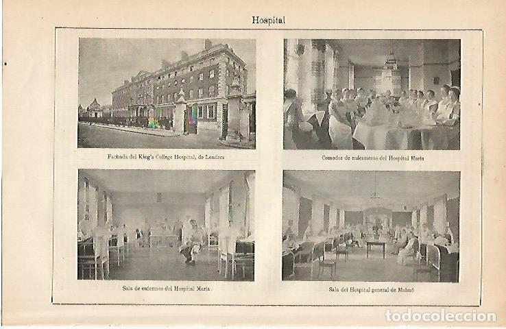 Otros art&iacute;culos de coleccionismo en papel: LAMINA ESPASA 4466: Hospital de Santa Maria - Varios Autores