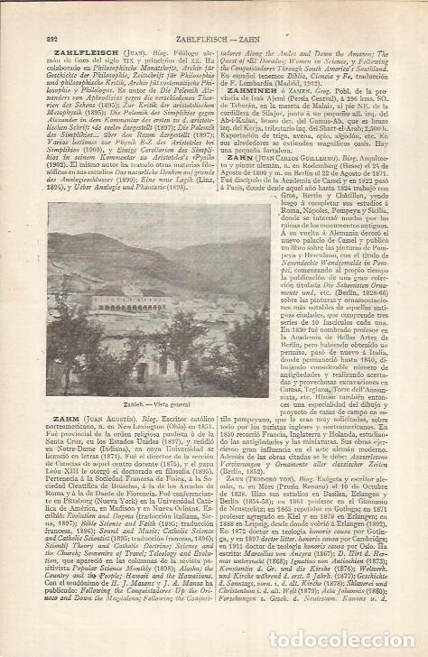 Otros art&iacute;culos de coleccionismo en papel: LAMINA ESPASA 36934: Vista de Zahleh, Libano - Varios