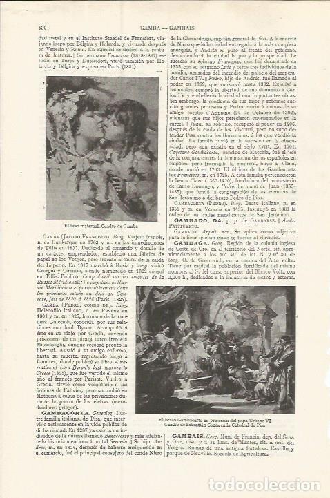 Otros art&iacute;culos de coleccionismo en papel: LAMINA ESPASA 37508: El beso maternal, por Gamba - Varios