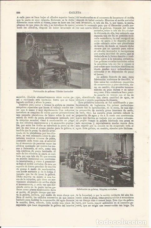 Otros art&iacute;culos de coleccionismo en papel: LAMINA ESPASA 37497: Fabricacion de galletas - Varios