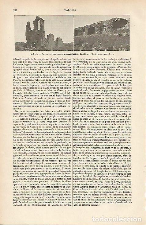 Otros art&iacute;culos de coleccionismo en papel: LAMINA ESPASA 4754: Vistas de Valeria Cuenca - Varios Autores