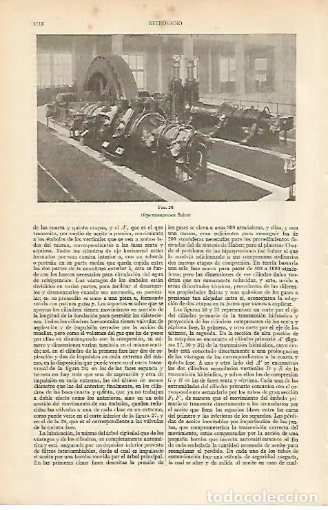 Otros art&iacute;culos de coleccionismo en papel: LAMINA ESPASA 4961: Hipercompresor Suizer - Varios Autores