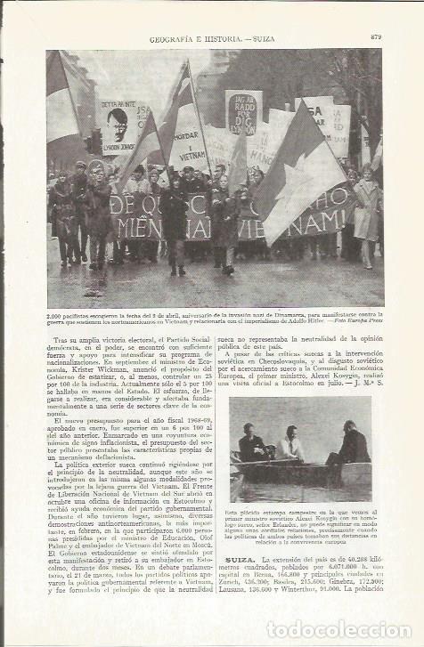 Otros art&iacute;culos de coleccionismo en papel: LAMINA ESPASA 37318: Manifestacion contra la Guerra de Vietnam en Dinamarca - Varios