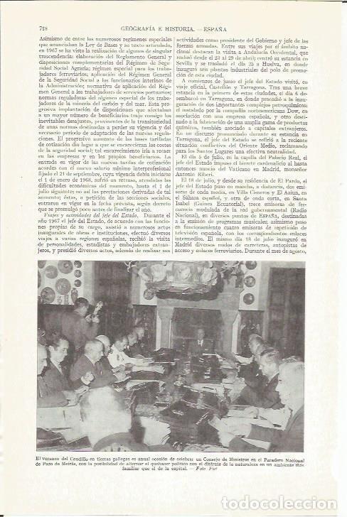 Otros art&iacute;culos de coleccionismo en papel: LAMINA ESPASA 37276: Consejo de Ministros en el Pazo de Meiras - Varios