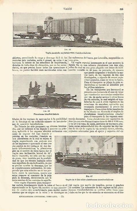 Otros art&iacute;culos de coleccionismo en papel: LAMINA ESPASA 4681: Plataformas transbordadoras - Varios Autores
