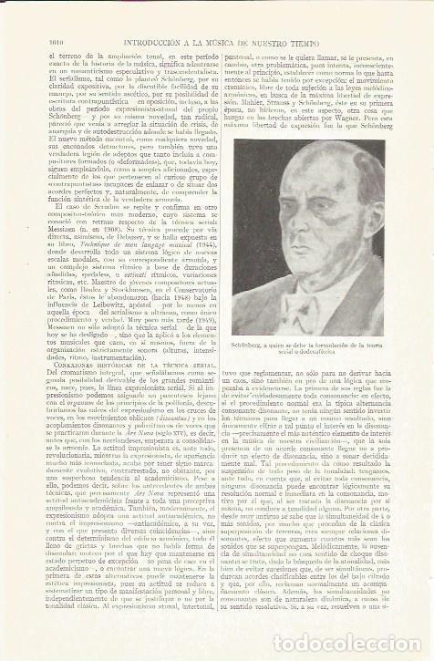 Otros art&iacute;culos de coleccionismo en papel: LAMINA ESPASA 37335: Schonberg - Varios